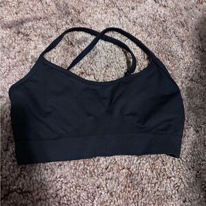 Elegant Black Sports Bra for Women